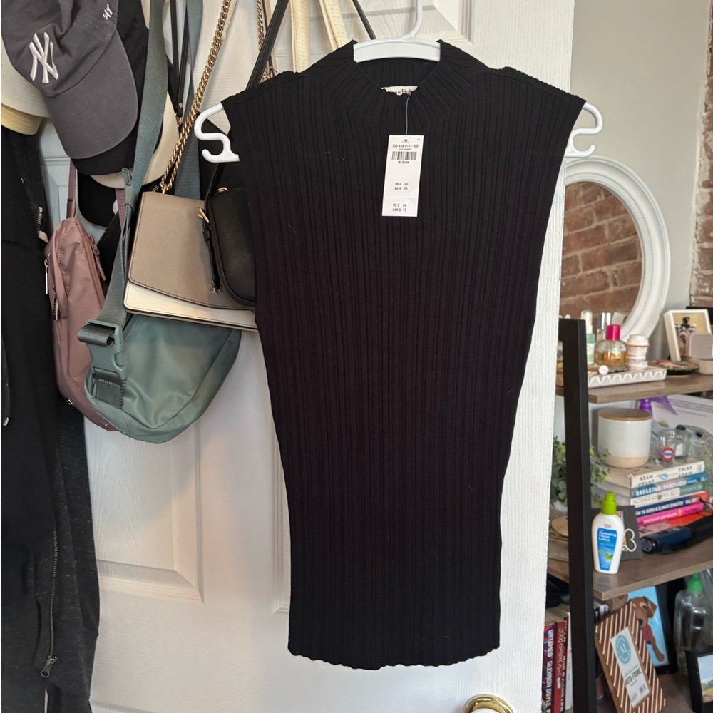 Abercrombie Black Sleeveless Ribbed Top